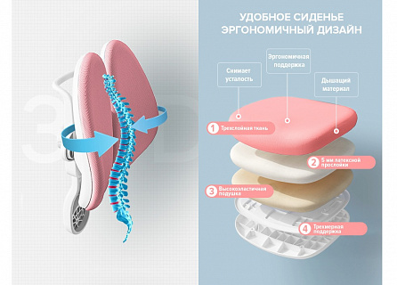 Фото: Кресло детское Everprof Kids 103 | Еверпроф Кидс 103, пиастра, ткань + съемный чехол 4