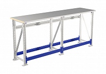 Верстак MASTER №107 сдвоенный MT100.MF1/MF1/MF1.000, размер: 875x2000x500 мм.