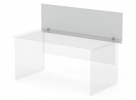 Экран настольный ЭРГО (ЛДСП), ширина 160 см, пепел