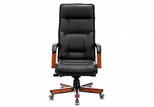 Фото Кресло руководителя T-9927WALNUT мультиблок, до 200 кг, кожа/орех