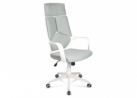 Фото Кресло компьютерное IQ WHITE | АЙКЬЮ, белый пластик, топ-ган, ткань 1