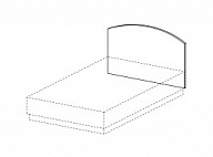 Спинка для 1,5-спал. кровати, фигур.