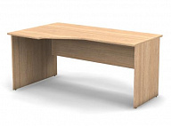 Стол СМАРТ угловой 22/16, левый, 158х95/67/50х74, дуб мёд