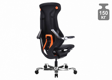 Фото Кресло эргономичное Everprof ATOM Black | АТОМ, синхромеханизм, слайдер, экокожа 5