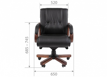 Фото Кресло для переговорной CHAIRMAN 653М с низкой спинкой 4